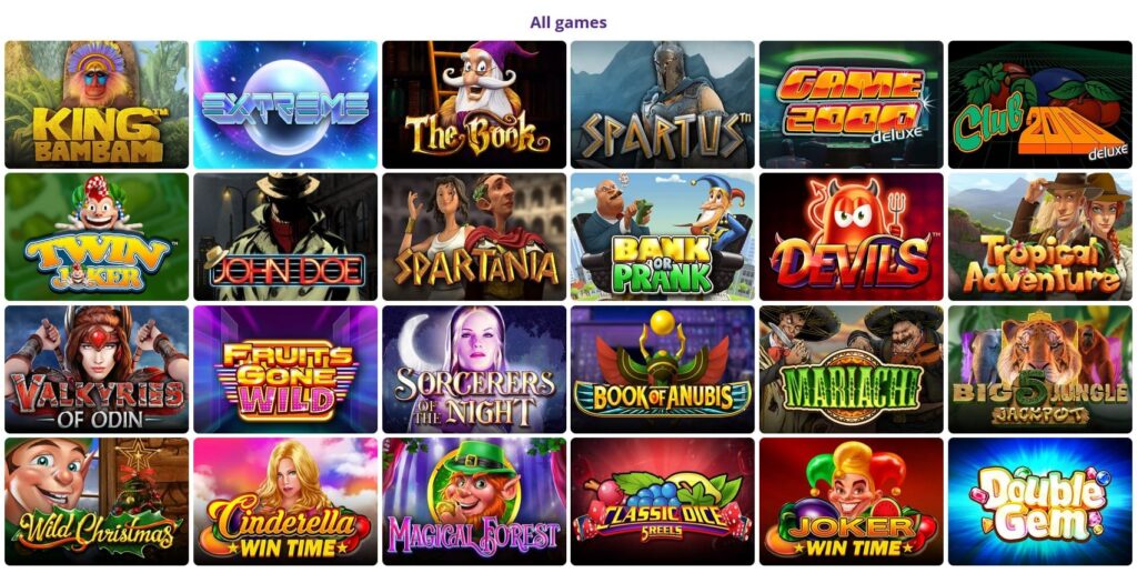 ð° Catálogo de Juegos en Omni Slots Casino