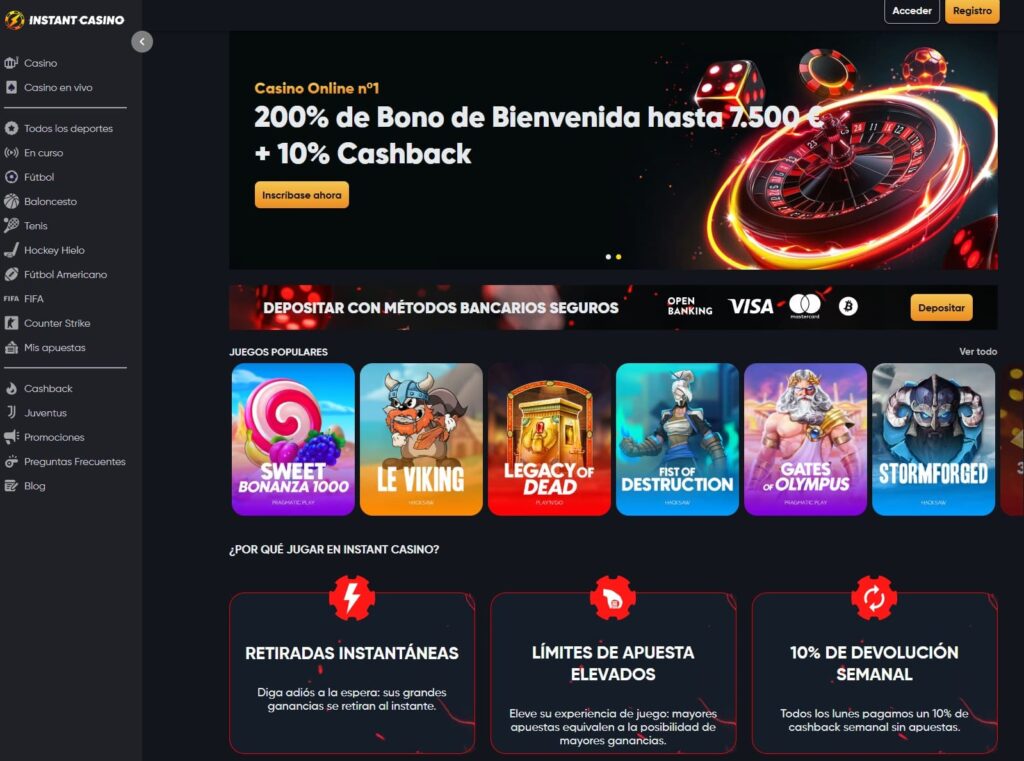 Experiencia del Usuario en Instant Casino
