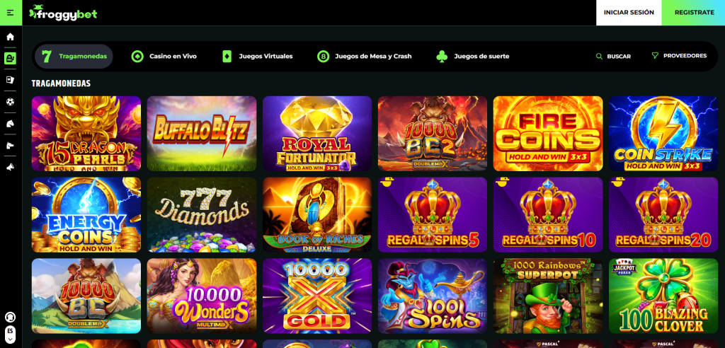 Selección de Juegos en Froggybet Casino