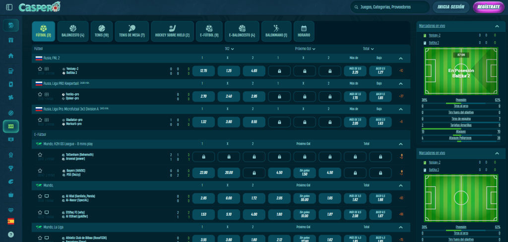 Apuestas Deportivas en Caspero