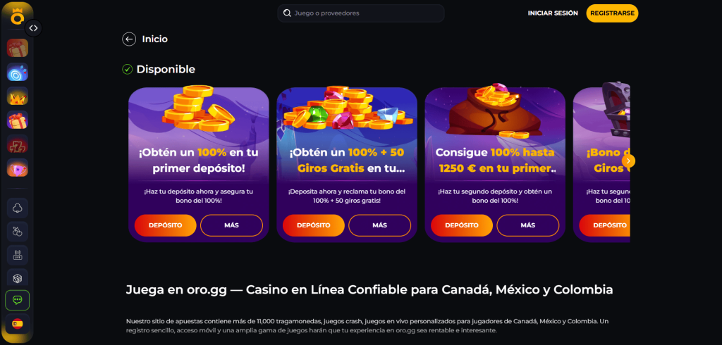 Bonuses and Promotions at ORO.GG